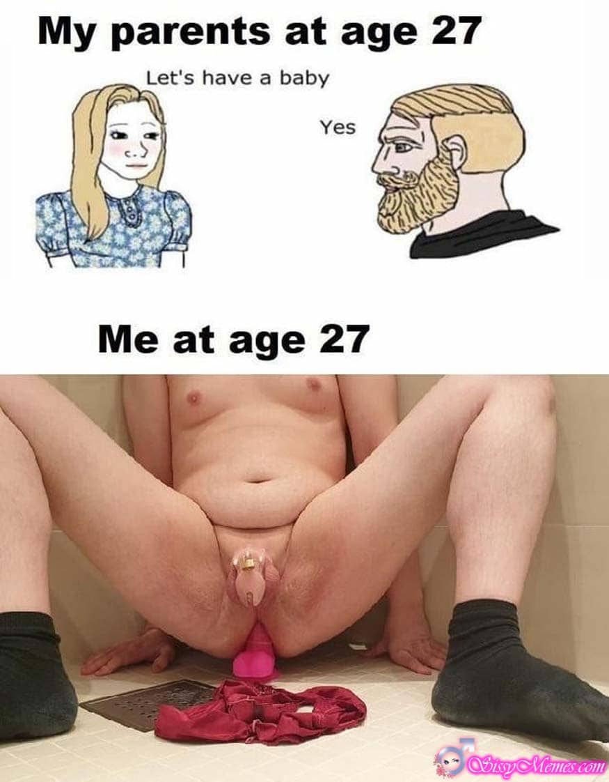 Training My Favorite Anal hotwife caption: My parents at age 27 Let’s have a baby Yes Me at age 27 When Boy Turns Out to Be a Sissy