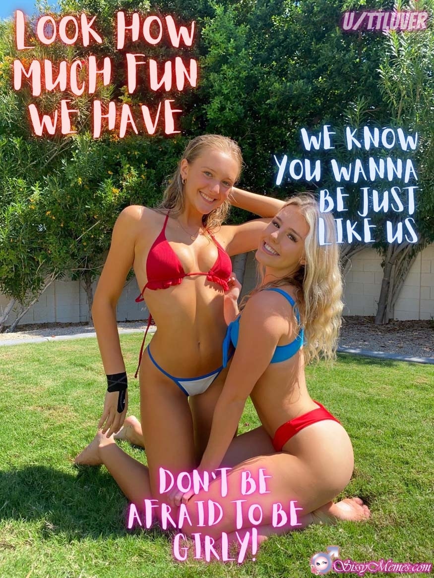 Trap Teen Sexy Hypno hotwife caption: LOOK HOW MUCH FUN WE HAVE U/TTLUVER WE KNOW You WANNA BE JUST LIKE US DON’T BE AFRAID TO BE GIRLY! Adorable Blondes Pose in Their Bikinis