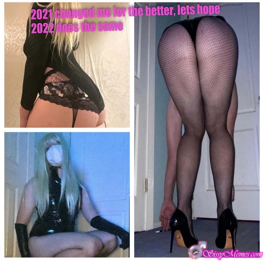 Trap Sexy My Favorite Femboy sissy caption: 2021 changed me for the better, lets hope 2022 does the same Femboy in Sexy Lingerie Has Sexy Butt