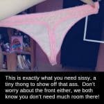 Pink Panties for Crossdresser