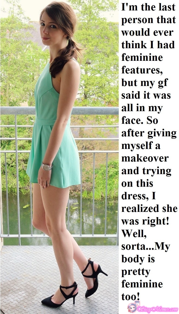 Trap Teen Sexy Feminization Femboy hotwife caption: I’m the last person that would ever think I had feminine features, but my gf said it was all in my face. So after giving myself a makeover and trying on this dress, I realized she was right! Well, sorta…My...